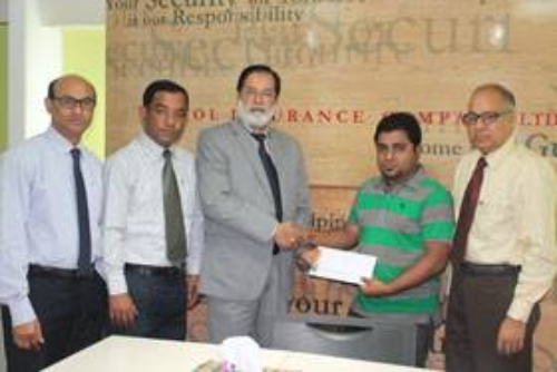 Handed Over of Claim Cheque